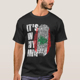 IT's IN MY DNA Lebanon Flag Lebanese T-Shirt