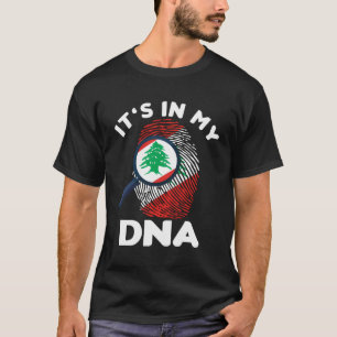 It'S In My Dna Lebanon Flag Proud Lebanese Pride R T-Shirt