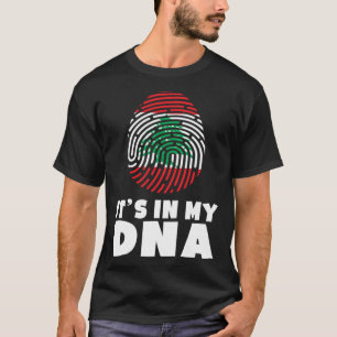 It's In My DNA Lebanon Flag Proud Lebanese Pride R T-Shirt