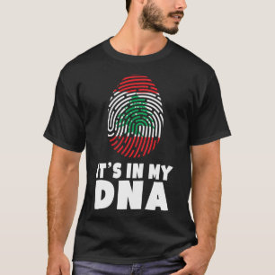 It's In My DNA Lebanon Flag Proud Lebanese Pride R T-Shirt