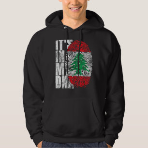 It's In My Dna Lebanon Graphic For Men Women Leban Hoodie
