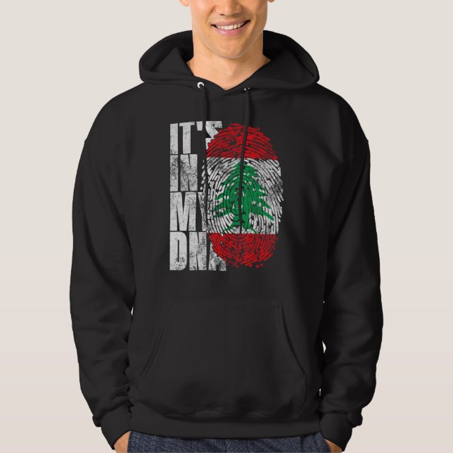It's In My Dna Lebanon Graphic For Men Women Leban Hoodie (Front)