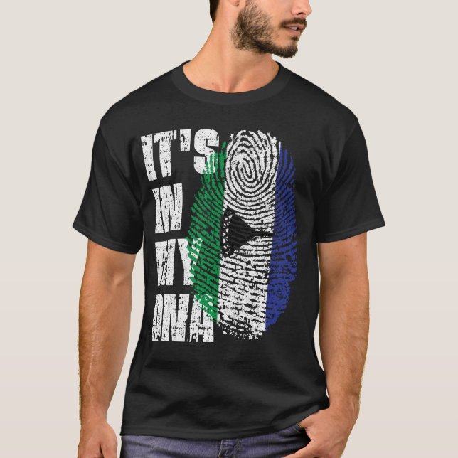 IT'S IN MY DNA Lesotho Flag Boy Girl Gift T-Shirt (Front)