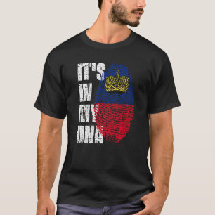 It's In My Dna Liechtenstein Flag Liechtensteiner T-Shirt