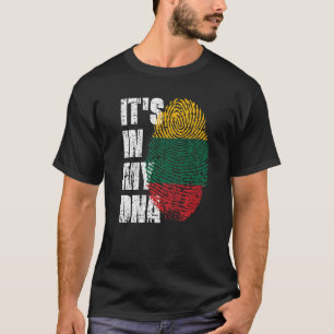 It's In My Dna Lithuania Flag Lithuanian T-Shirt