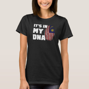 It's In My DNA Malaysia Flag Fingerprint Men Women T-Shirt