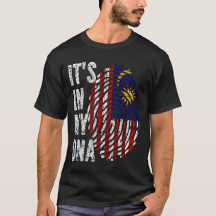 IT'S IN MY DNA Malaysia Flag Men Women Kids T-Shirt