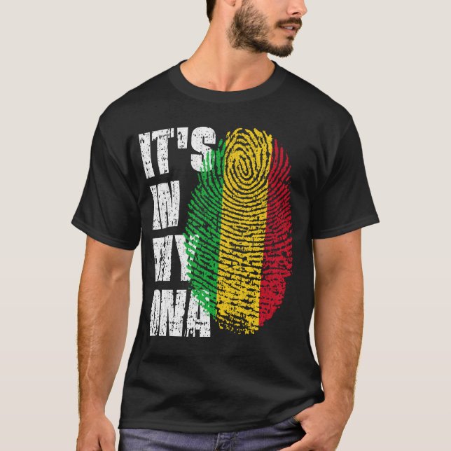 IT'S IN MY DNA Mali Flag Boy Girl Gift T-Shirt (Front)