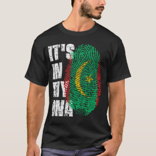 IT'S IN MY DNA Mauritania Flag Boy Girl Gift T-Shirt