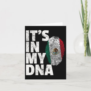 It's In My Dna Mexican Mexico Flag Cinco De Mayo G Card