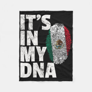 It's In My Dna Mexican Mexico Flag Cinco De Mayo G Fleece Blanket