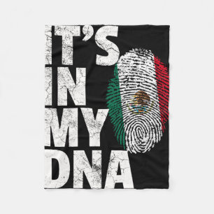 It's In My Dna Mexican Mexico Flag Cinco De Mayo G Fleece Blanket