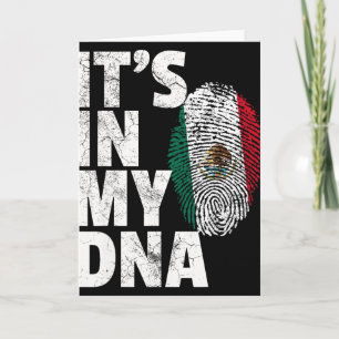 It's In My Dna Mexican Mexico Flag Cinco De Mayo S Card