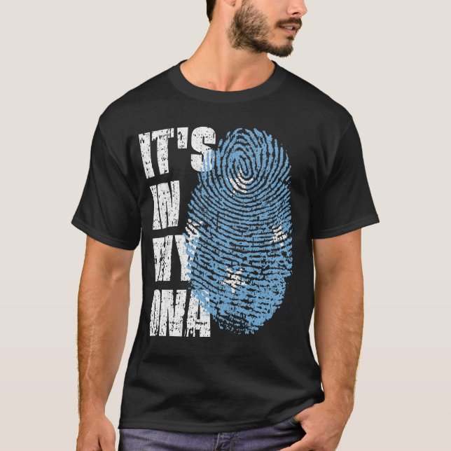 IT'S IN MY DNA Micronesia Flag Boy Girl Gift T-Shirt (Front)