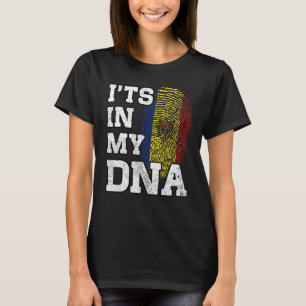 It's In My DNA Moldovan Fingerprint Proud Moldova T-Shirt