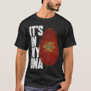 It's In My DNA Montenegrin Shirt Proud Hispanic Gi