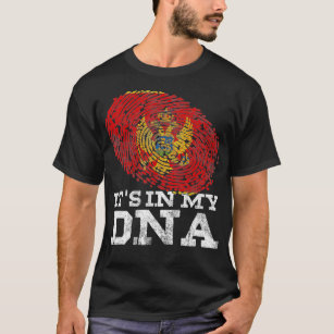 It's In My DNA Montenegro Country Flag Vintage fo  T-Shirt