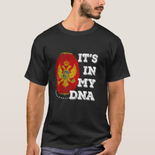 IT'S IN MY DNA Montenegro Flag Men Women Gift Long T-Shirt