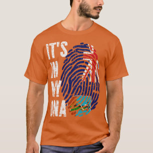 ITS IN MY DNA Montserrat Flag Men Women Kids T-Shirt