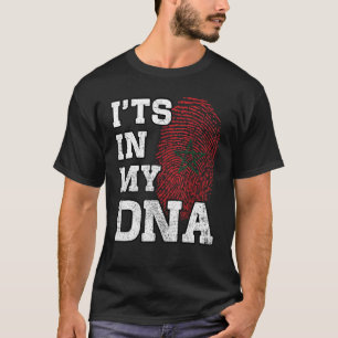 It's In My DNA Moroccan Fingerprint Proud Morocco T-Shirt