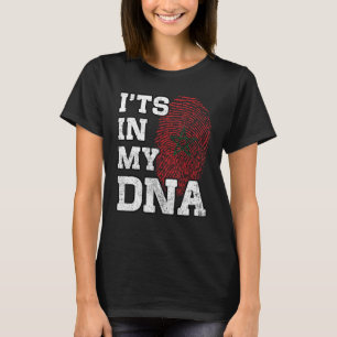 It's In My DNA Moroccan Fingerprint Proud Morocco T-Shirt