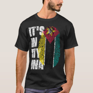 IT'S IN MY DNA Mozambique Flag Boy Girl Gift T-Shirt