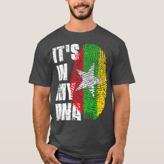 ITS IN MY DNA Myanmar Flag Boy Girl Gift T-Shirt