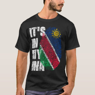 IT'S IN MY DNA Namibia Flag Boy Girl Gift T-Shirt