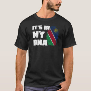 It's In My DNA Namibia Flag Fingerprint Men Women T-Shirt