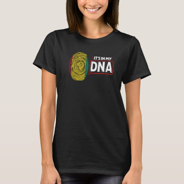 Its In My DNA National Flag Guinean Patriotic Guin T-Shirt (Front)