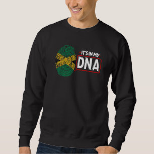 Its In My DNA National Flag Jamaican Patriotic Jam Sweatshirt