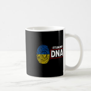 Its In My Dna National Flag Ukrainian Patriotic Uk Coffee Mug