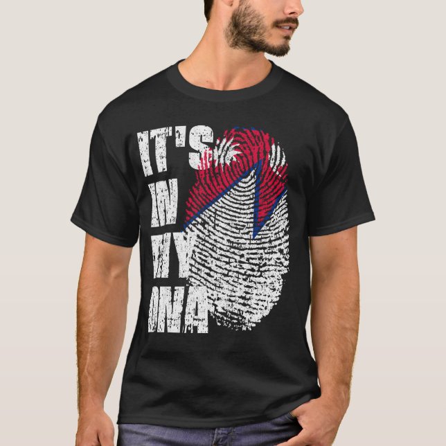 IT'S IN MY DNA Nepal Flag Boy Girl Gift T-Shirt (Front)