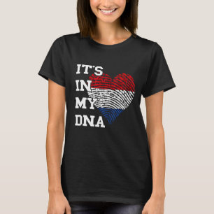 It's In My DNA Netherlands Flag Heart Dutch Flag N T-Shirt