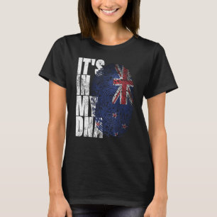 Its In My Dna New Zealand Maori Kiwi Haka Fan Nz F T-Shirt