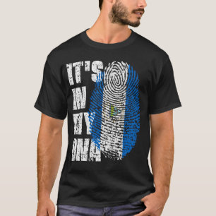 IT'S IN MY DNA Nicaragua Flag Boy Girl Gift T-Shirt