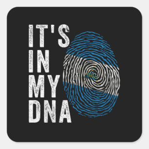 It's In My DNA - Nicaragua Flag Square Sticker
