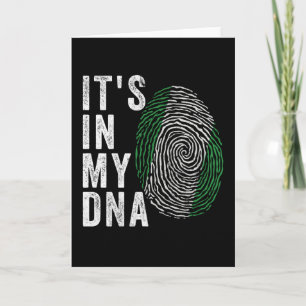 It's In My DNA - Nigeria Flag Card