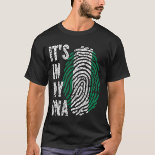 IT'S IN MY DNA Nigeria Flag Men Women Kids T-Shirt