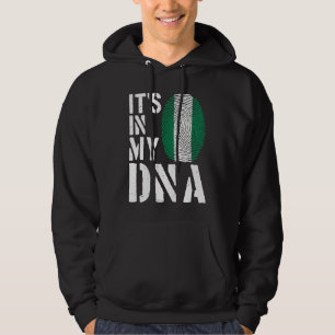 It's In My DNA Nigerian Flag Fingerprint BHM Afro  Hoodie