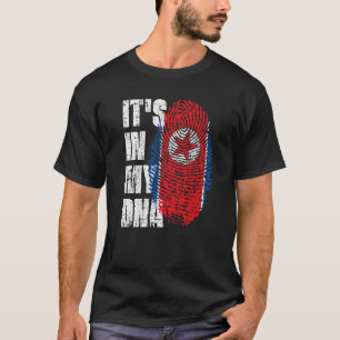 It's In My Dna North Korea Flag North Korean T-Shirt