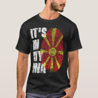 IT'S IN MY DNA North Macedonia Flag Boy Girl Gift