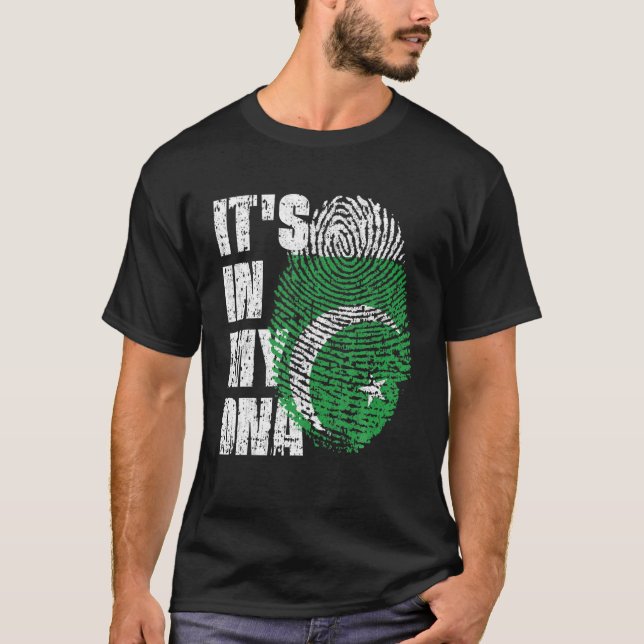 IT's IN MY DNA Pakistan Flag Pakistani T-Shirt (Front)