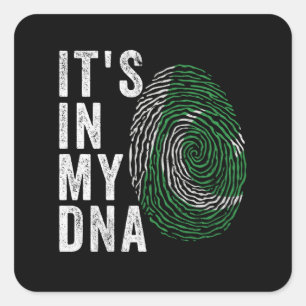It's In My DNA - Pakistan Flag Square Sticker