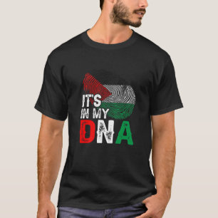 It's In My DNA Palestine Flag Fingerprint Patrioti T-Shirt