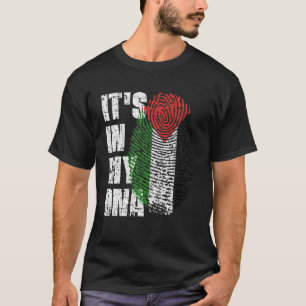 IT's IN MY DNA Palestine Flag Palestinian T-Shirt