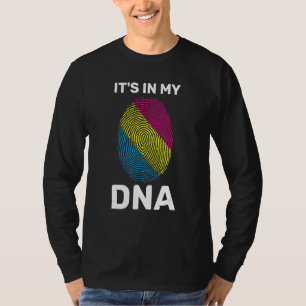 Its In My Dna Pansexuality Flag Pan Pride Lgbt Pan T-Shirt