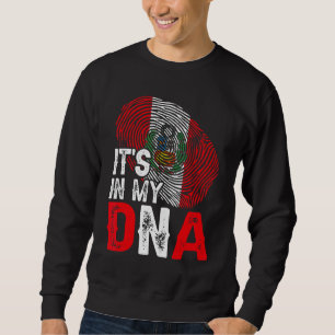 It's In My Dna Peru Flag Fingerprint Patriotic Sweatshirt