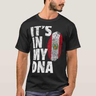 It's In My Dna Peruvian Peru Flag Souvenir T-Shirt