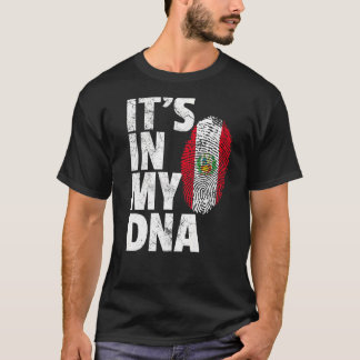 It's In My Dna Peruvian Peru Flag   Souvenir T-Shirt